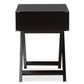 Curtice End Table Modern and Contemporary Black 1-Drawer Wooden