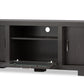 Viveka TV Cabinet 47-Inch Greyish Dark Brown Wood with 2 Doors