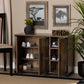 Cyrille Shoe Cabinet - Modern Farmhouse Style with Rustic Wood Finish and 3 Doors for Stylish Storage Solutions