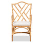 Delta Rattan Dining Chair Modern Contemporary Design with Natural Finish for Stylish Dining Spaces