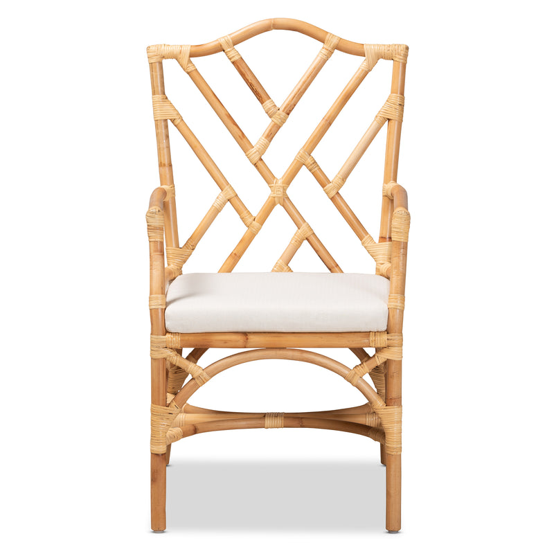 Delta Rattan Dining Chair Modern Contemporary Design with Natural Finish for Stylish Dining Spaces