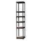 Gavin 5-Shelf Closet Storage Organizer Modern Black Metal Racking System for Efficient Home Organization