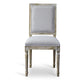 Clairette Wood Traditional French Accent Chair - Elegant Upholstered Seating for Living Room or Bedroom Decor