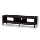 Callie TV Stand Modern Contemporary Wenge Brown Finished Entertainment Center with Storage for Living Room