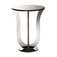 Kylie Mirrored Accent Side Table in Modern Contemporary Hollywood Regency Glamour Style