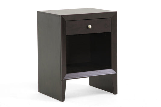 Leelanau Brown Modern Accent Table and Nightstand for Stylish Living Room and Bedroom Decor