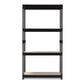 Cody Black Metal 4-Shelf Storage Rack - Versatile Shelving Unit for Home, Office, or Garage Organization