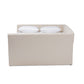 Delora Daybed - Modern and Contemporary Beige Fabric Upholstered with Roll-Out Trundle Bed