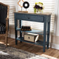 Dauphine Accent Console Table French Provincial Blue Spruce Finished Wood