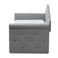 Emilie Daybed Modern Grey Fabric Upholstered Daybed with Trundle for Stylish Guest Accommodations and Versatile Living Spaces