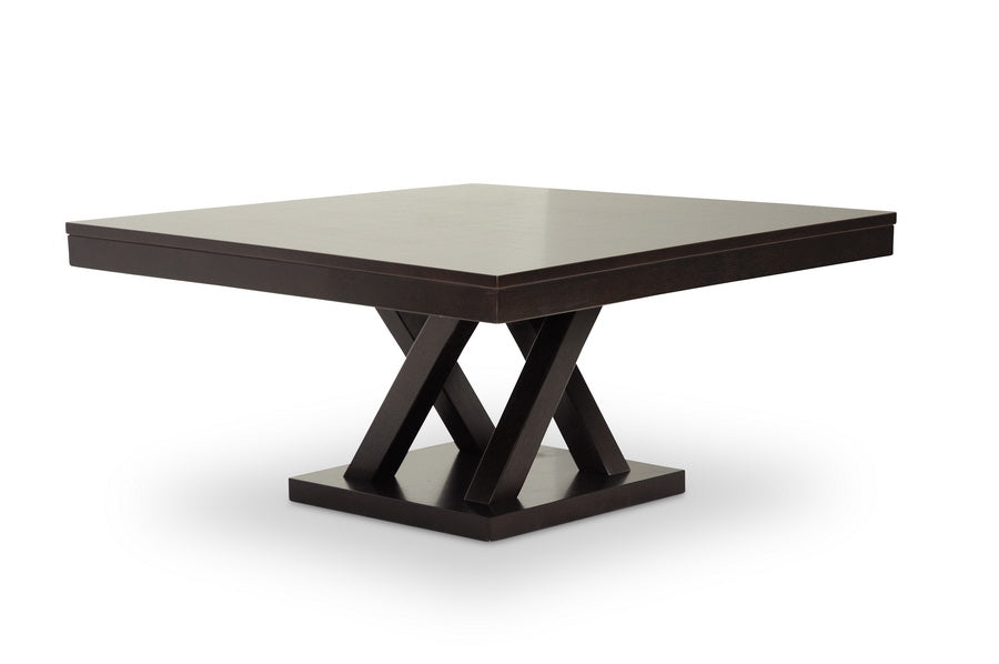 Everdon Modern Coffee Table in Dark Brown - Stylish Centerpiece for Living Room with Contemporary Design and Functional Home Decor Accent