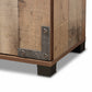 Cyrille Shoe Cabinet - Modern Farmhouse Style with Rustic Wood Finish and 3 Doors for Stylish Storage Solutions