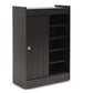 Espresso Shoe Rack Cabinet for Stylish Storage and Home Décor