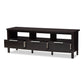 Elaine TV Stand - Modern Wenge Brown Entertainment Center with Storage Solutions for Your Living Room