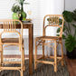 Ivora Counter Stool - Modern Bohemian Natural Brown Rattan Design for Stylish Decor and Comfortable Seating