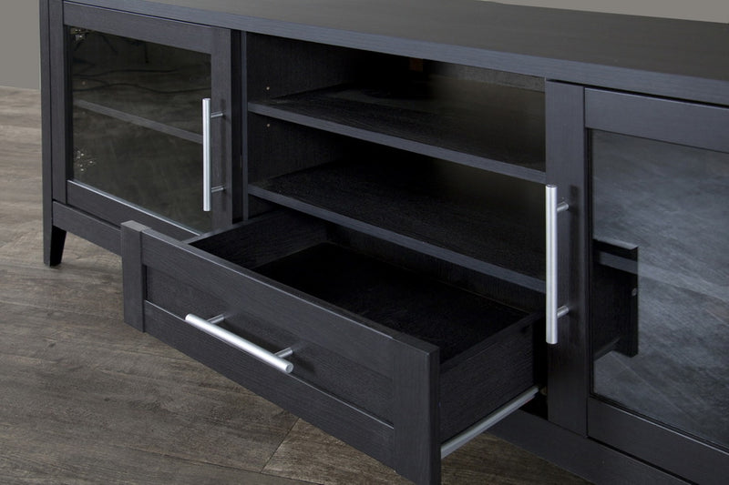 Espresso TV Stand with Drawer for Organized Entertainment Storage