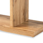 Otis Console Table Modern Oak Brown Finished Wood with 3 Drawers for Stylish Storage and Display