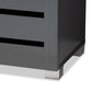 Adalwin Modern Dark Gray 2-Door Wooden Shoe Storage Cabinet for Entryway Organization and Stylish Home Décor