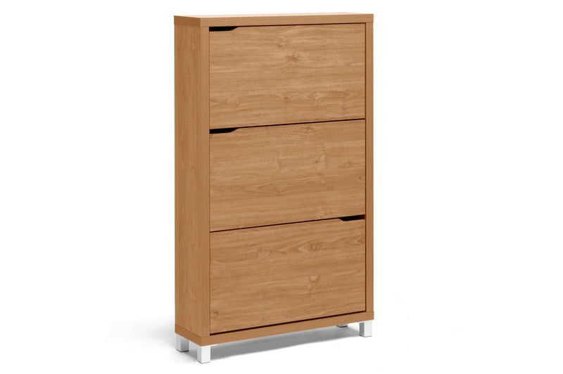 Simms Shoe Cabinet Dark Brown Modern