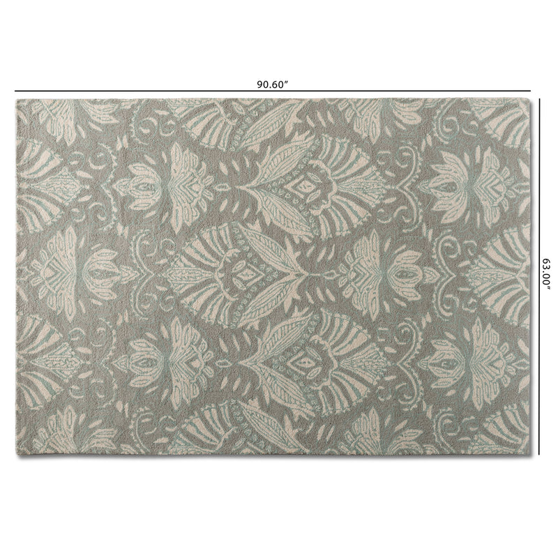 Morain Modern Area Rug - Contemporary Grey Hand-Tufted Wool Design for Chic Home Decor