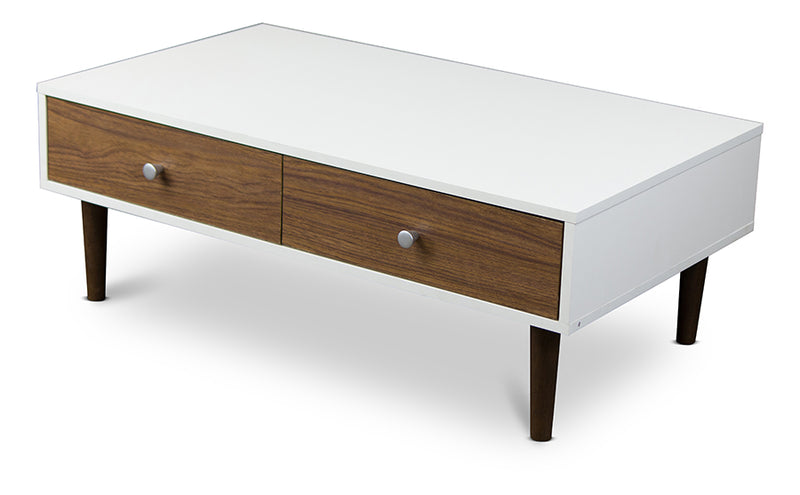 Gemini Contemporary Wood Coffee Table with Modern Design and Stylish Finish