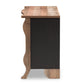 Romilly 7-Drawer Dresser in Black and Oak Finished Wood - Country Cottage Farmhouse Storage Solution