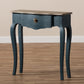 Mazarine Console Table Classic Provincial Blue Spruce Finish for Elegant Home Decor