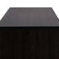 Unna TV Cabinet 70-Inch Dark Brown Wood with 2 Sliding Doors and Drawer