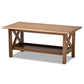 Reese Coffee Table - Traditional Walnut Brown Rectangular Wood Design for Elegant Living Rooms