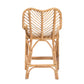 Arween Modern Bohemian Rattan Counter Stool in Natural Brown - Stylish Seating for Kitchens, Bars, and Dining Spaces