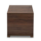 Jasper Cat Litter Box Cover Modern and Contemporary Walnut Brown Finished 2-Door Wood House