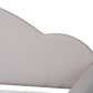 Chaise Classic Twin Size Daybed in Light Grey Fabric with Natural Brown Wood Finish - Elegant Design for Any Room