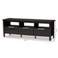 Elaine TV Stand - Modern Wenge Brown Entertainment Center with Storage Solutions for Your Living Room