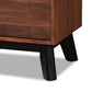 Calla Sideboard Modern Contemporary 2-Door Wood Buffet with Brown Black Oak Finish