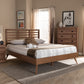 Calisto Platform Bed - Mid-Century Modern Walnut Brown Finished Wood