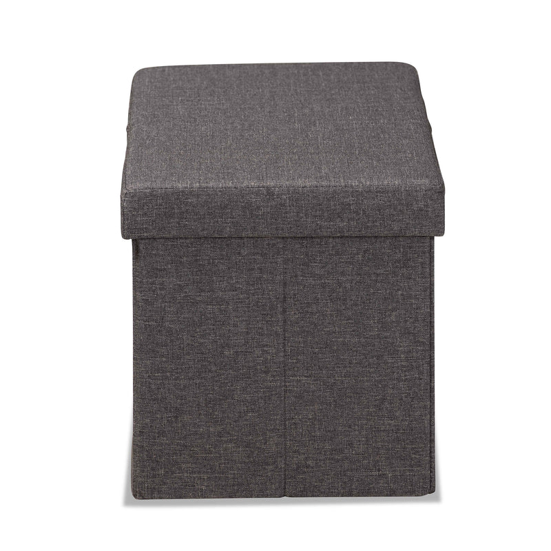 Faber Cat Litter Box Cover Modern Dark Grey Fabric Upholstered with Wood Design for Stylish Pet Housing