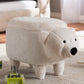 Bjorn Bear Storage Ottoman Contemporary Wool Upholstered Design for Stylish Organization and Comfort