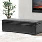 Dennehy Ottoman Black Brown Modern