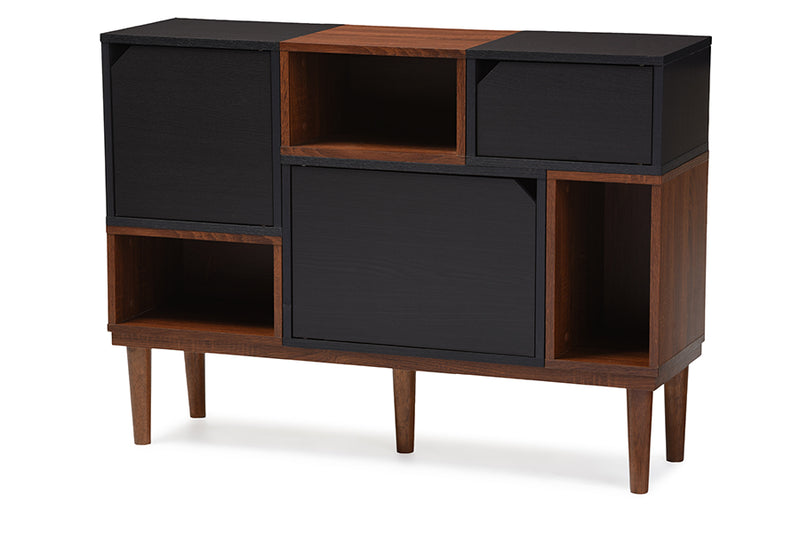 Anderson Sideboard Mid-century Retro Modern Oak Espresso Wood Storage Cabinet for Stylish Home Organization