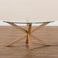 Lida Coffee Table - Modern Contemporary Design with Glass and Wood Finish, Stylish Living Room Furniture