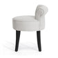 Millani Modern Lounge Stool in Beige Linen - Stylish Comfortable Seating for Contemporary Spaces