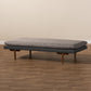 Marit Daybed - Mid-Century Modern Two-Tone Grey Fabric Upholstered with Walnut Finished Wood