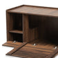 Claire Cat Litter Box Cover Modern Walnut Brown Design for Stylish Pet Owners