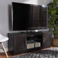 Gianna TV Stand Modern Contemporary Wenge Brown Finished Entertainment Center with Storage Solutions