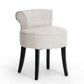 Millani Modern Lounge Stool in Beige Linen - Stylish Comfortable Seating for Contemporary Spaces