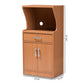 Lowell Kitchen Cabinet in Modern Brown Wood Finish, Stylish Storage Solution for Your Home