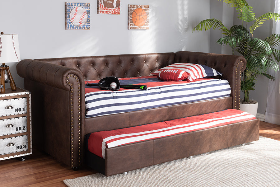 Mabelle Daybed with Trundle - Modern and Contemporary Upholstered Design