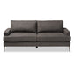 Davidson Sofa Modern and Contemporary Grey Fabric Upholstered