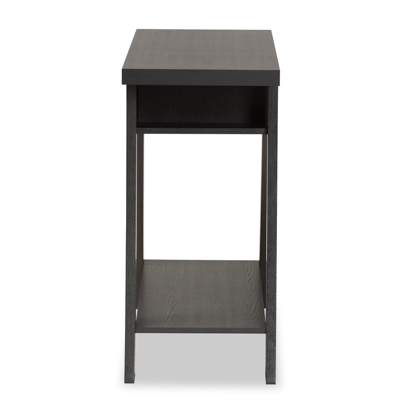 Herman Console Table Modern and Contemporary Dark Brown Finished Wood 1-Drawer