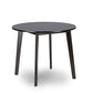 Debbie Mid-Century Round Dining Table in Dark Brown Wood - Stylish Functional Dining Furniture for Modern Homes